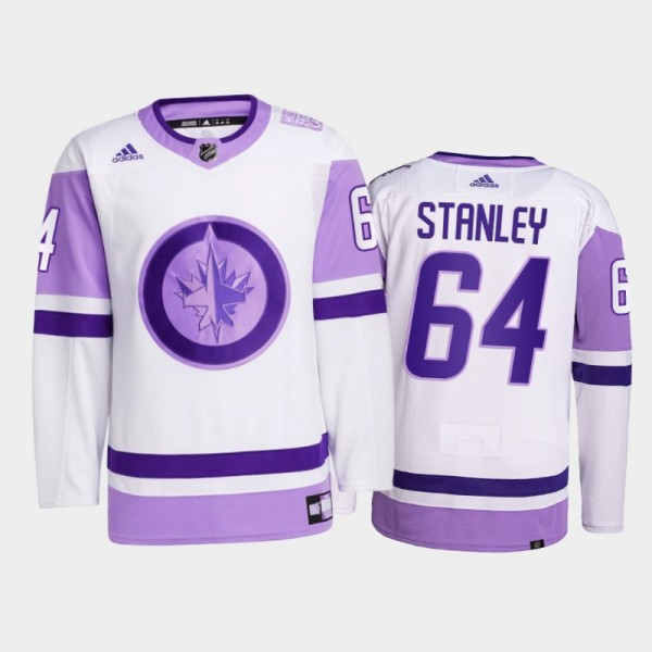 Logan Stanley #64 Winnipeg Jets 2021 HockeyFightsC...