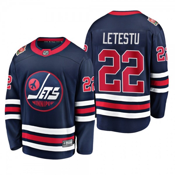 Winnipeg Jets Mark Letestu #22 2019 Heritage Class...