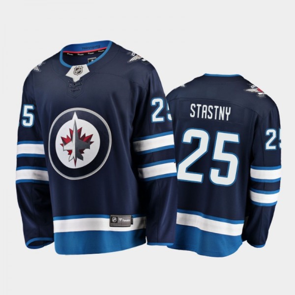 Winnipeg Jets Paul Stastny #25 Home Navy 2020-21 Breakaway Player Jersey