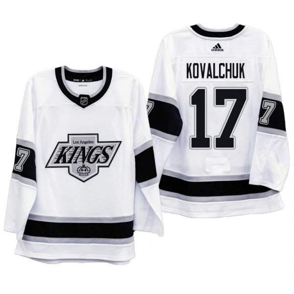Kings #17 Ilya Kovalchuk 90s Era Heritage White Je...