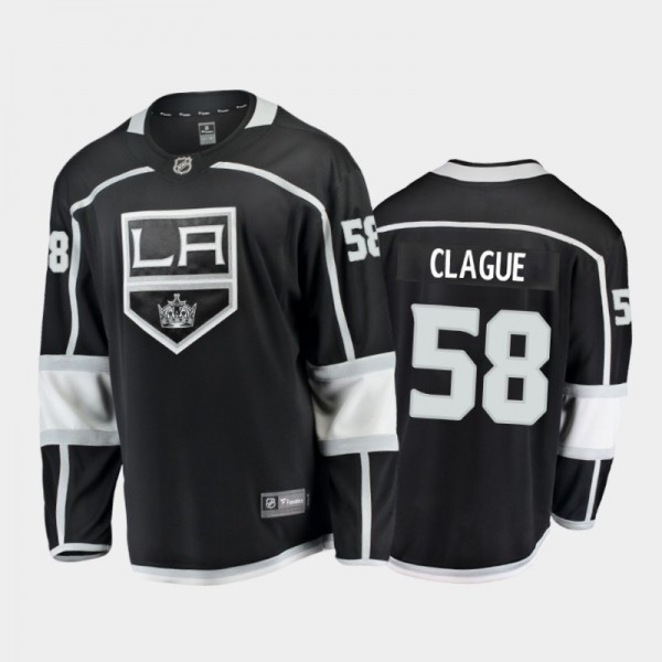 Men's Los Angeles Kings Kale Clague #58 Home Black...