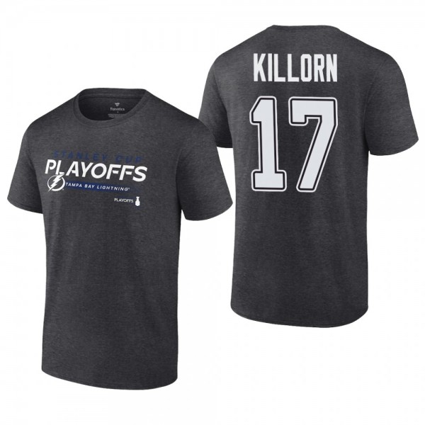 Alex Killorn 2022 Stanley Cup Playoffs Tampa Bay Lightning Charcoal T-Shirt