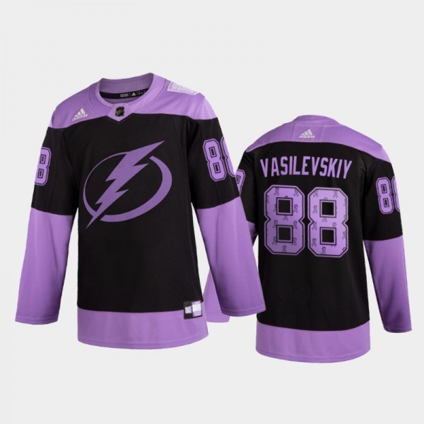Men Andrei Vasilevskiy #88 Tampa Bay Lightning 202...