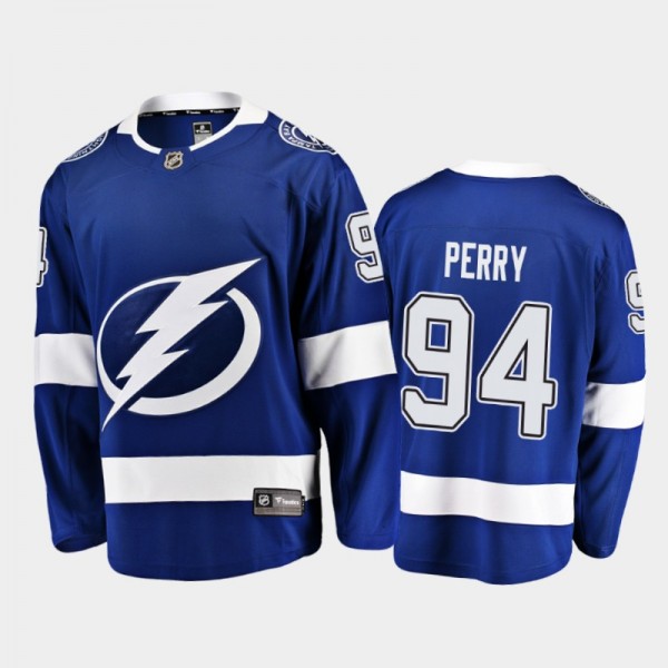 Lightning Corey Perry #94 Home 2021 Blue Player Je...