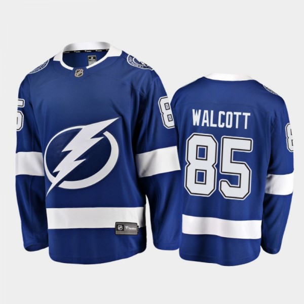 Men's Tampa Bay Lightning Daniel Walcott #85 Home Blue 2021 Jersey