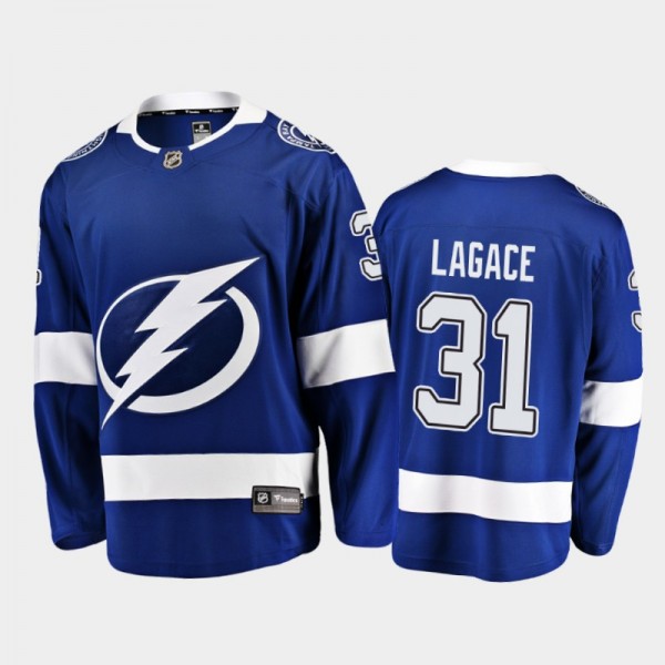 Lightning Maxime Lagace #31 Home 2021 Blue Player ...