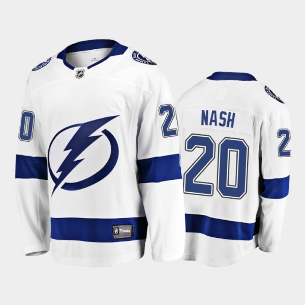 Tampa Bay Lightning #20 Riley Nash White 2021-22 A...