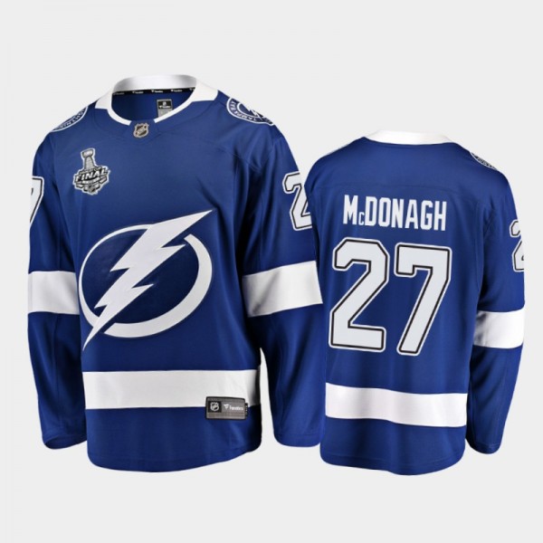 Tampa Bay Lightning Ryan McDonagh #27 2020 Stanley Cup Final Blue Breakaway Player Home Jersey