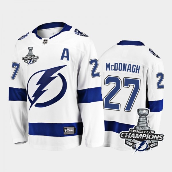 Tampa Bay Lightning #27 Ryan McDonagh 2021 Stanley...