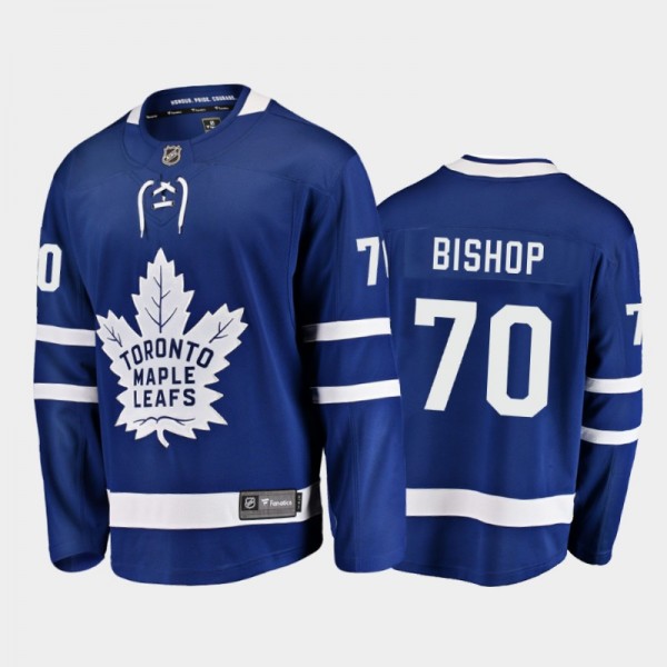 Maple Leafs Alex Bishop #70 Home 2021-22 Blue Play...