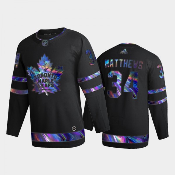 Men's Toronto Maple Leafs Auston Matthews #34 Irid...