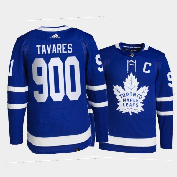 John Tavares Toronto Maple Leafs 900 Career Games Blue Commemorative Edition Jersey