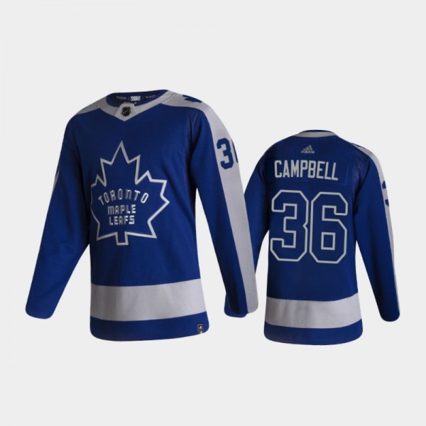 Men's Toronto Maple Leafs Jack Campbell #36 Revers...