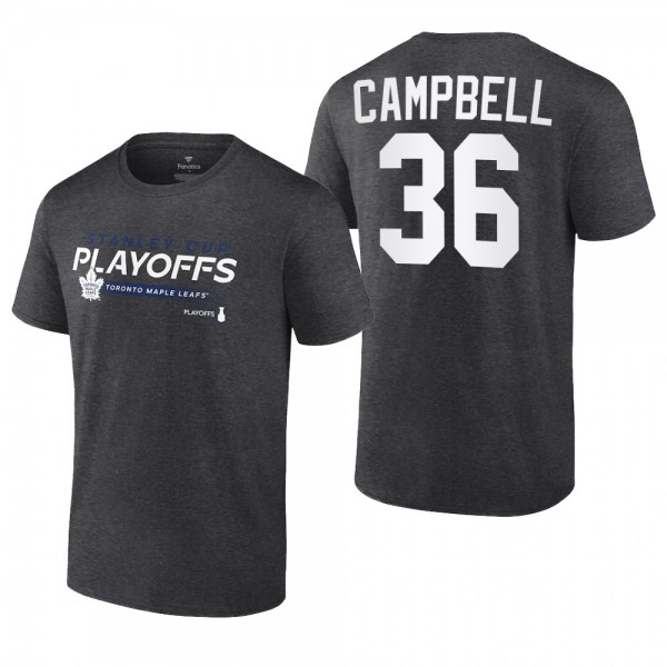 Jack Campbell 2022 Stanley Cup Playoffs Toronto Maple Leafs Charcoal T-Shirt