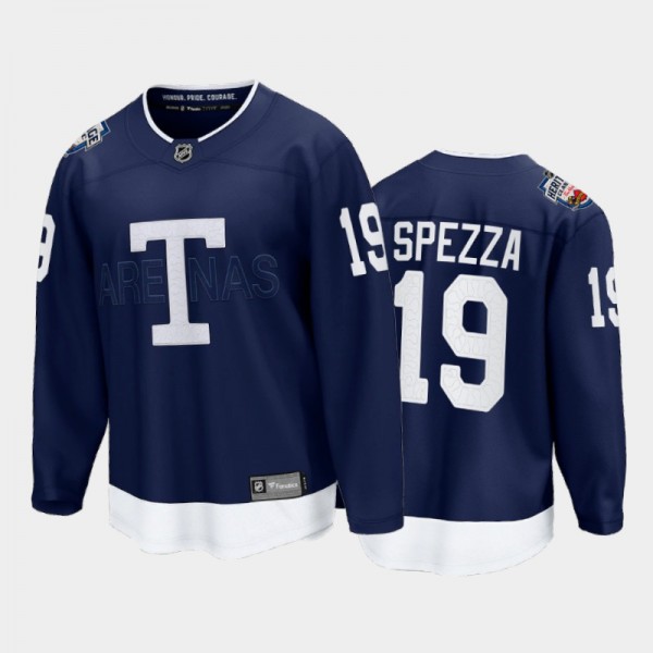 Maple Leafs Jason Spezza #19 2022 Heritage Classic Navy Jersey