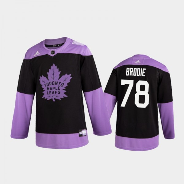 Men's T. J. Brodie #78 Toronto Maple Leafs 2020 Ho...