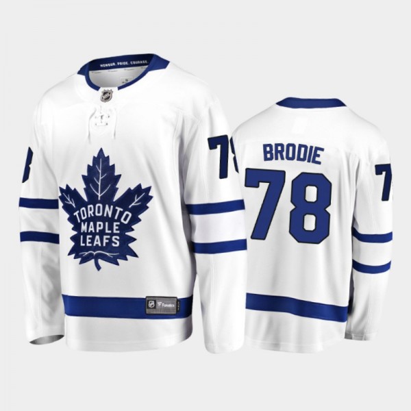 Toronto Maple Leafs T. J. Brodie #78 Away White 20...