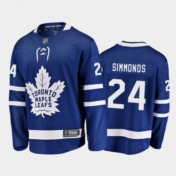 Toronto Maple Leafs Wayne Simmonds #24 Home Blue 2...