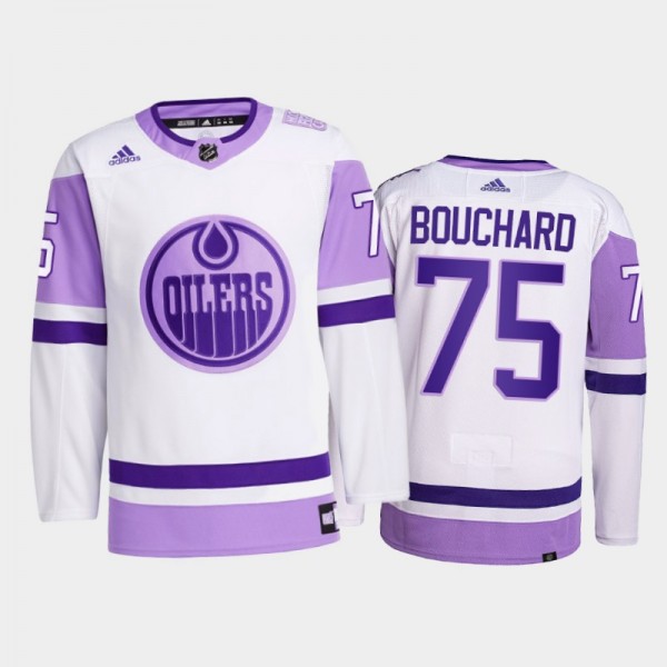 Evan Bouchard #75 Edmonton Oilers 2021 HockeyFight...
