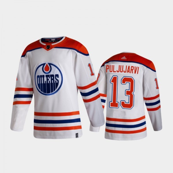 Men's Edmonton Oilers Jesse Puljujarvi #13 Reverse...