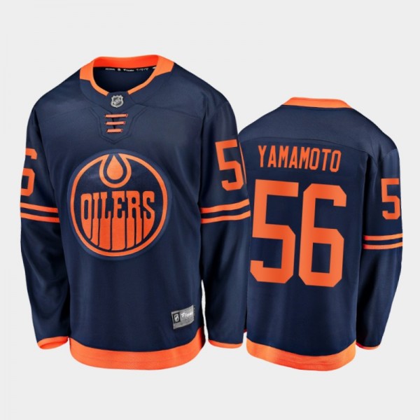 Men's Edmonton Oilers Kailer Yamamoto #56 Alternat...