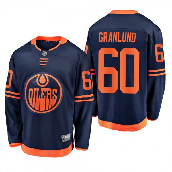 Edmonton Oilers Markus Granlund #60 Alternate Navy...