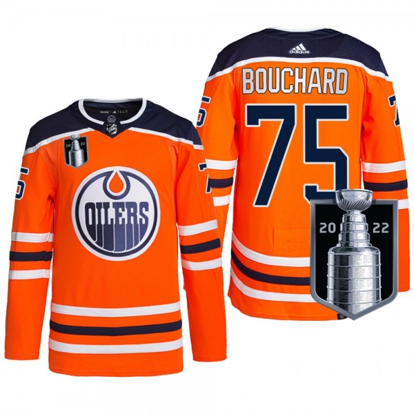 Evan Bouchard Edmonton Oilers Orange Jersey 2022 S...