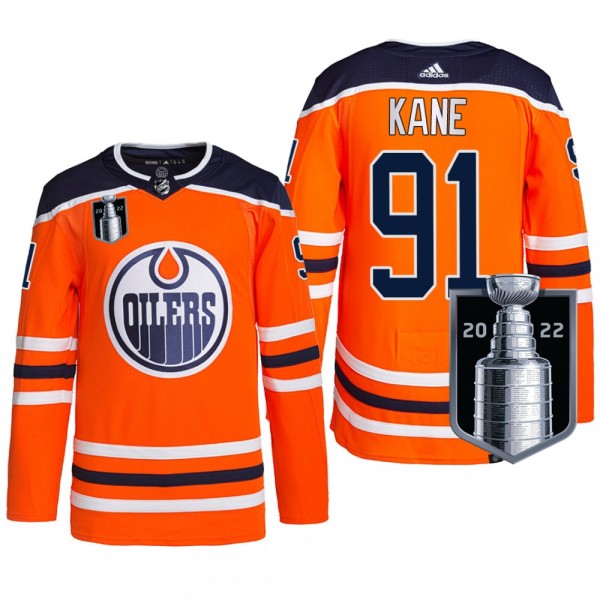 Evander Kane Edmonton Oilers Orange Jersey 2022 Stanley Cup Playoffs