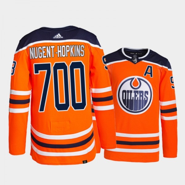Oilers Ryan Nugent-Hopkins #93 700 Career Games Or...