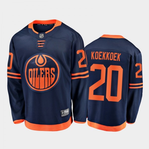 Men's Edmonton Oilers Slater Koekkoek #20 Alternat...