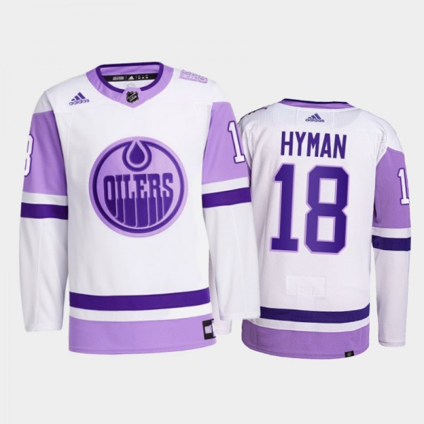Zach Hyman #18 Edmonton Oilers 2021 HockeyFightsCa...