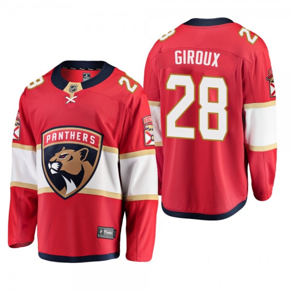 Florida Panthers #28 Claude Giroux Red 2022 Home Player Jersey