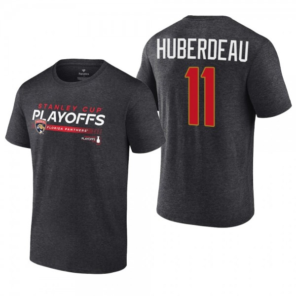 Jonathan Huberdeau 2022 Stanley Cup Playoffs Florida Panthers Charcoal T-Shirt