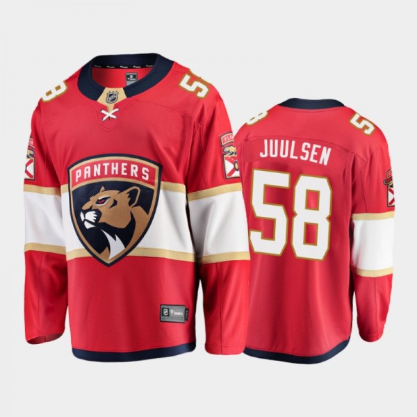Panthers Noah Juulsen #58 Home 2021-22 Red Player ...