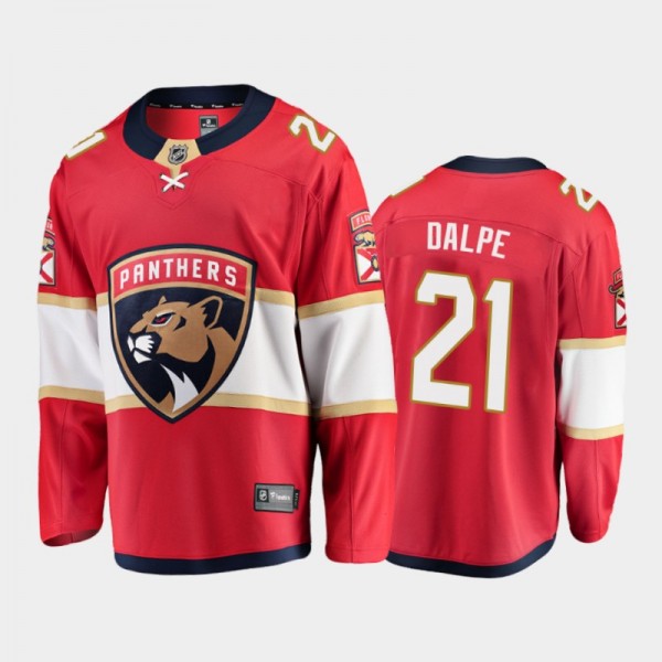 Florida Panthers #21 Zac Dalpe Home Red 2021-22 Pl...