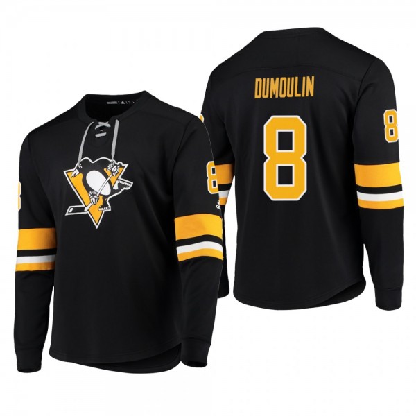 Penguins Brian Dumoulin #8 Adidas Platinum Long Sl...