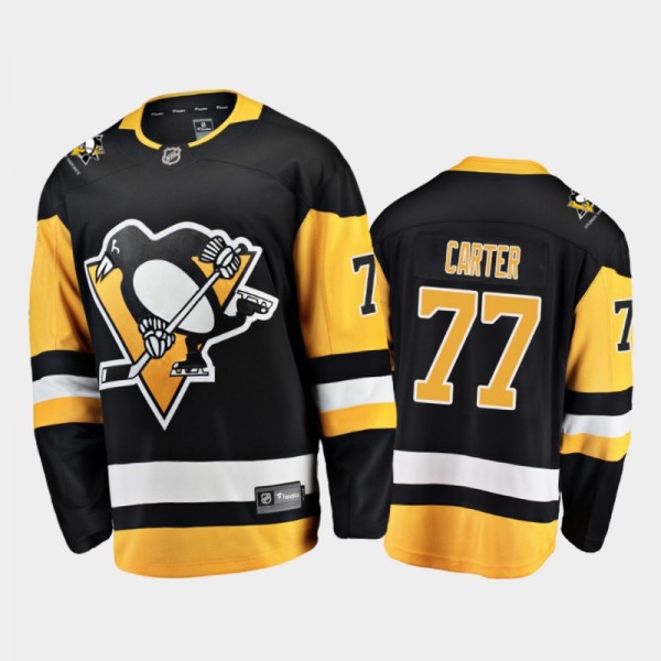 Men's Pittsburgh Penguins Jeff Carter #77 Home Bla...