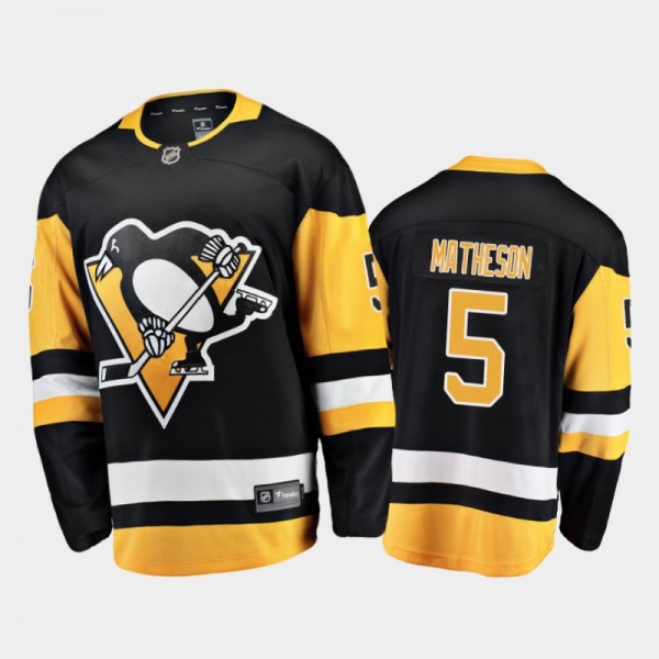 Pittsburgh Penguins Mike Matheson #5 Home Black 20...