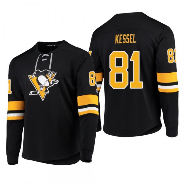 Penguins Phil Kessel #81 Platinum Long Sleeve 2018...