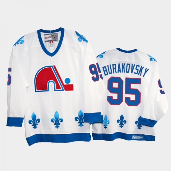 Andre Burakovsky #95 Quebec Nordiques Heritage Vin...