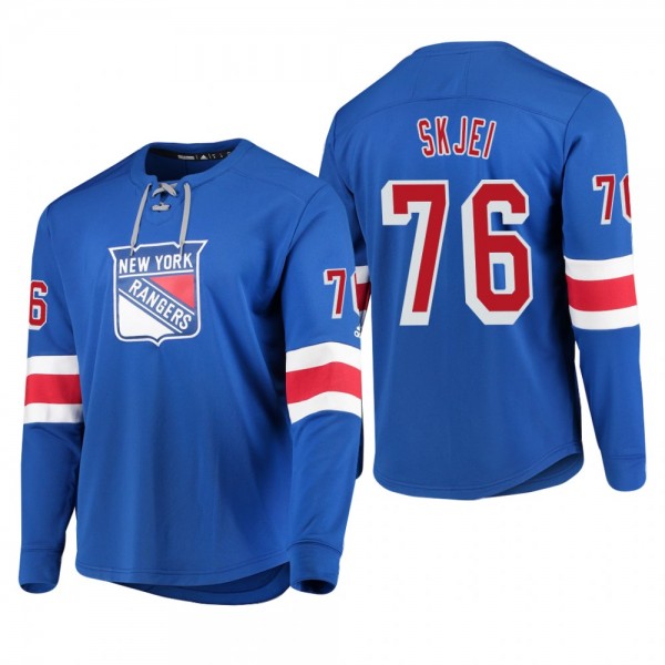 Rangers Brady Skjei #76 Adidas Platinum Long Sleev...