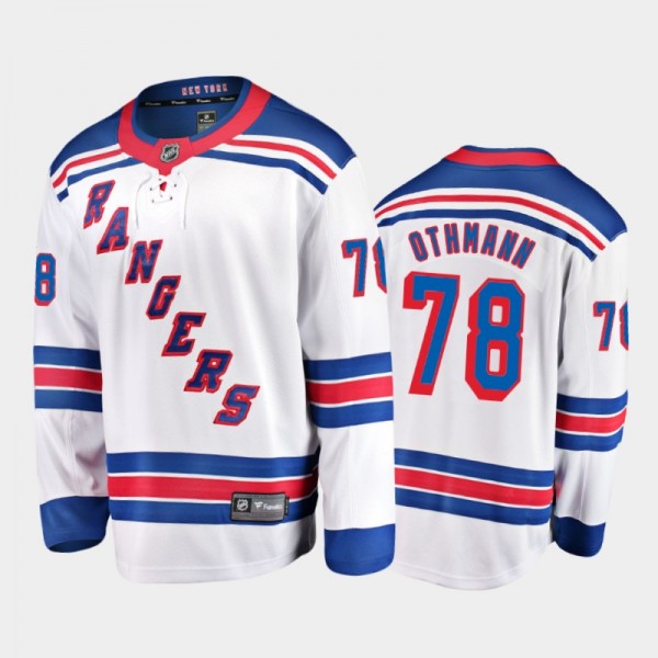 Men New York Rangers Brennan Othmann #78 Away Whit...