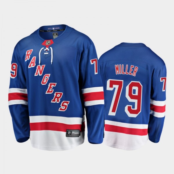Men's New York Rangers K'Andre Miller #79 Home Blu...