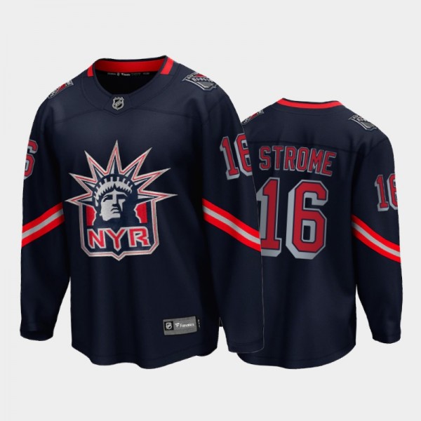 Men's New York Rangers Ryan Strome #16 Reverse Ret...