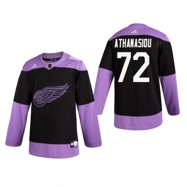 Andreas Athanasiou #72 Detroit Red Wings 2019 Hock...