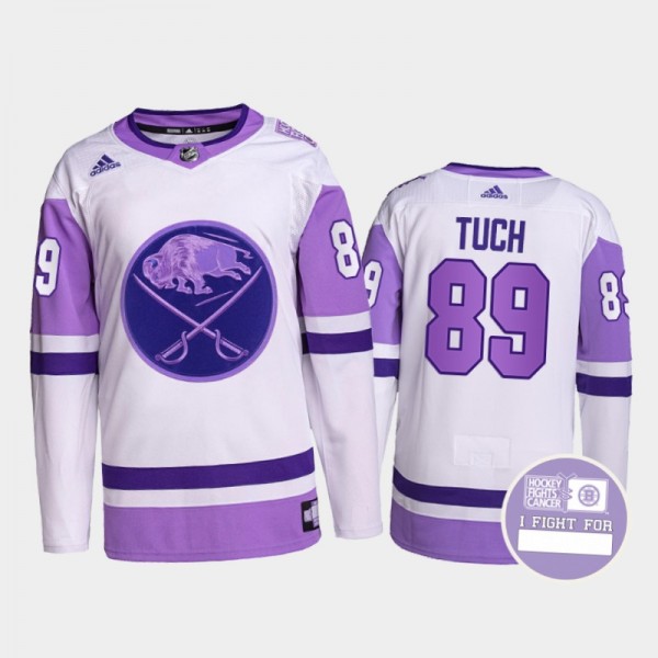 Buffalo Sabres Hockey Fights Cancer Alex Tuch Whit...