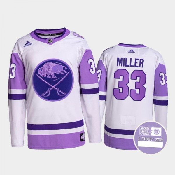 Buffalo Sabres Hockey Fights Cancer Colin Miller W...