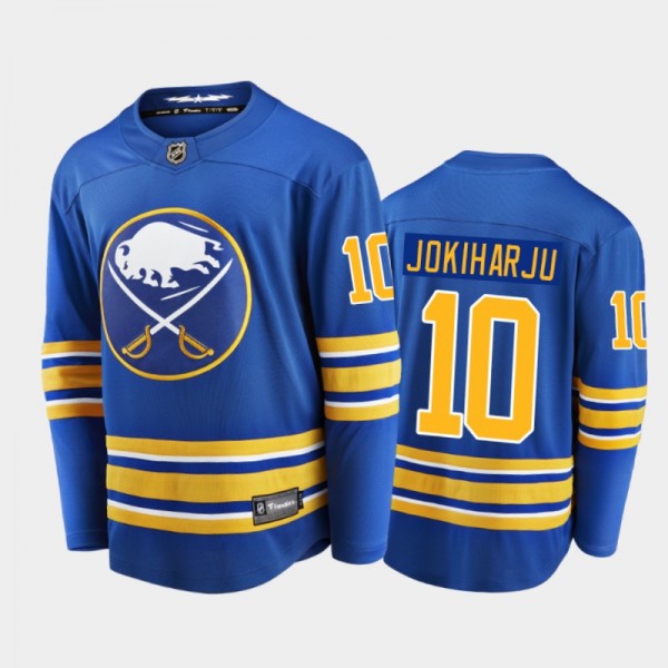Buffalo Sabres Henri Jokiharju #10 Home Royal Blue...