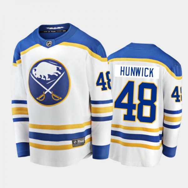 Buffalo Sabres Matt Hunwick #48 Away White 2020-21 Breakaway Player Jersey