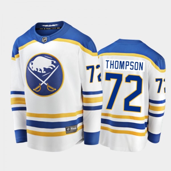 Buffalo Sabres Tage Thompson #72 Away White 2020-21 Breakaway Player Jersey